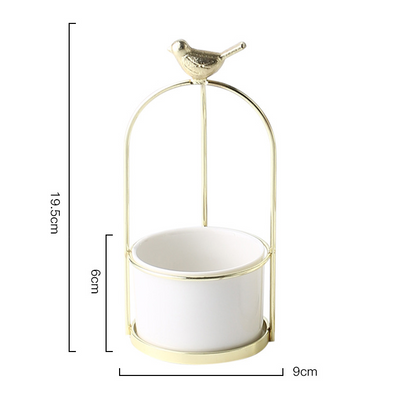 Decorative Bird-Themed Flower Pots for Elegant Home and Garden Display