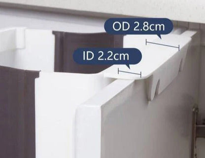 Space-Saving Wall-Mounted Waste Bin - Foldable Trash Bin for Kitchen Organization