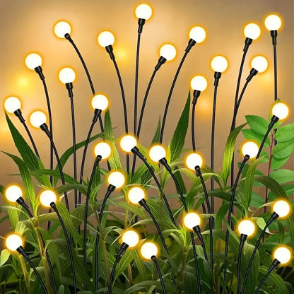Solar LED Garden Lights with Adjustable Spheres – Waterproof Outdoor Lighting for Flower Beds and Walkways