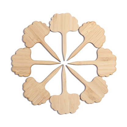 Reusable Wooden Plant Markers – Writable Labels for Garden & Balcony Herbs