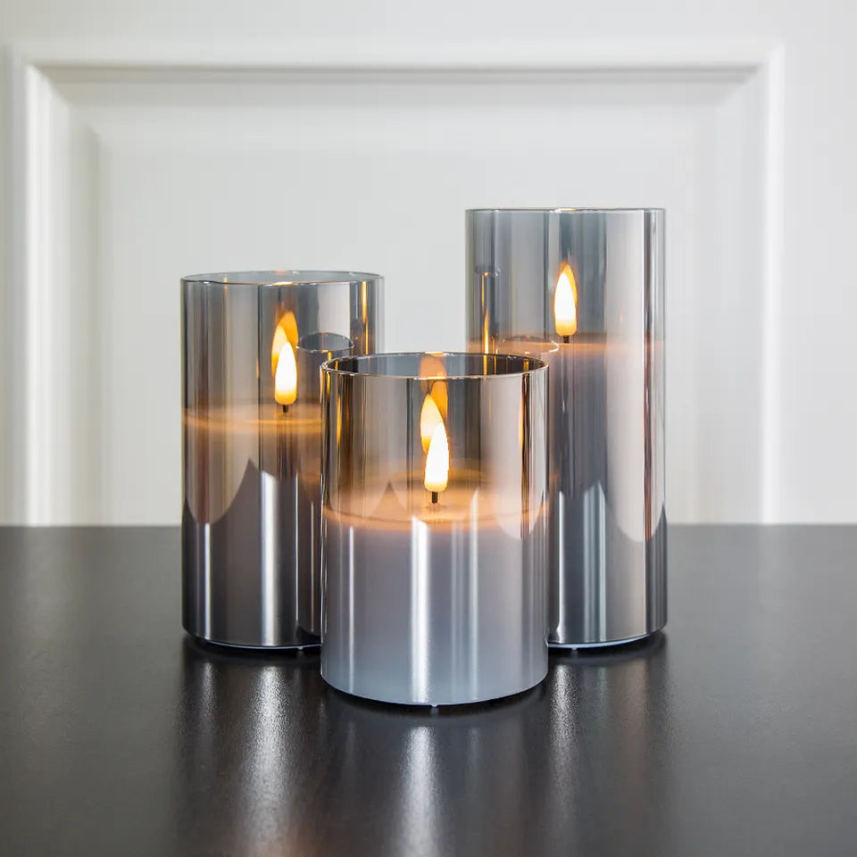 Realistic Flickering LED Candles with Wax Design