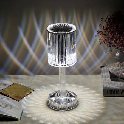 Elegant Dimmable Crystal Table Lamp