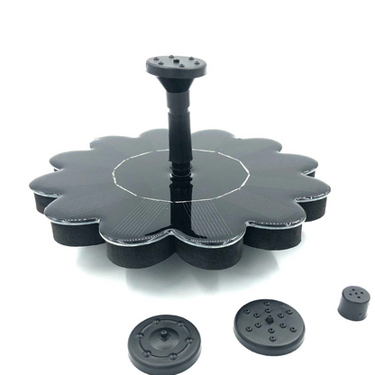 Solar-Powered Garden Fountain – Flower-Shaped Water Feature for Ponds and Pools