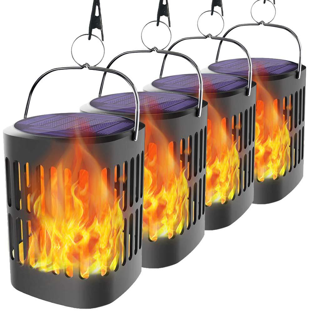 Solar LED Flame Light – Decorative Hanging Lantern for Garden and Patio Outdoor Illumination