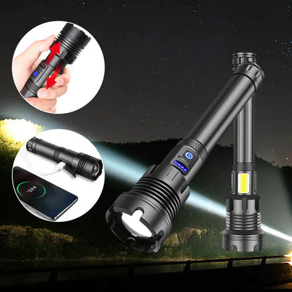 Tactical LED Flashlight with Power Bank