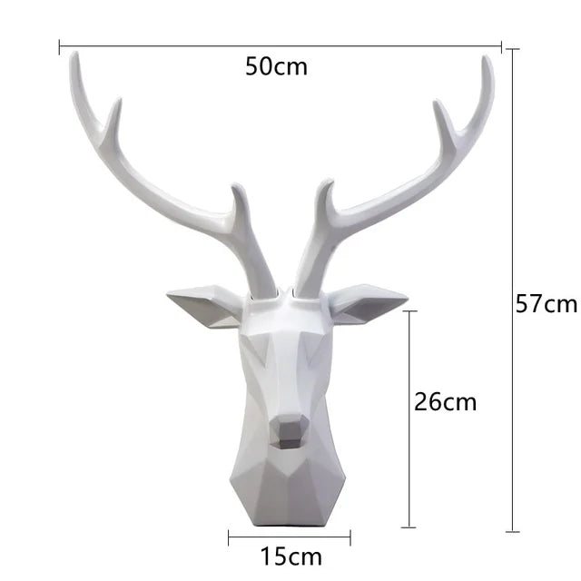 3D Gold Deer Head Wall Art for a Luxe Ambiance