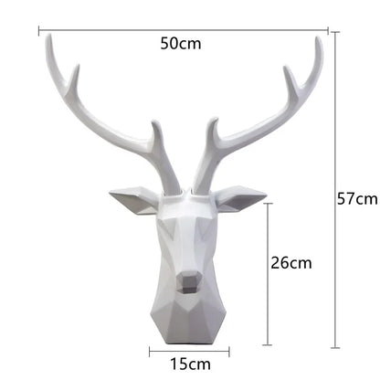 3D Gold Deer Head Wall Art for a Luxe Ambiance