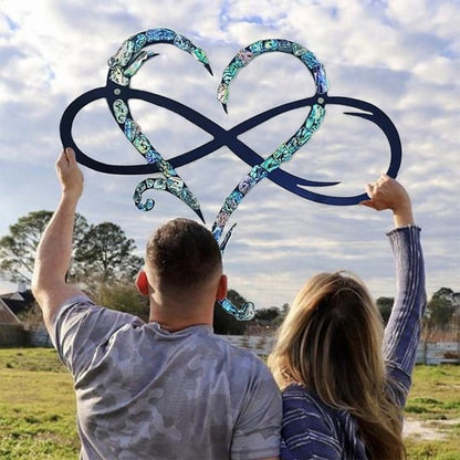 Infinity Love Heart Metal Wall Decor