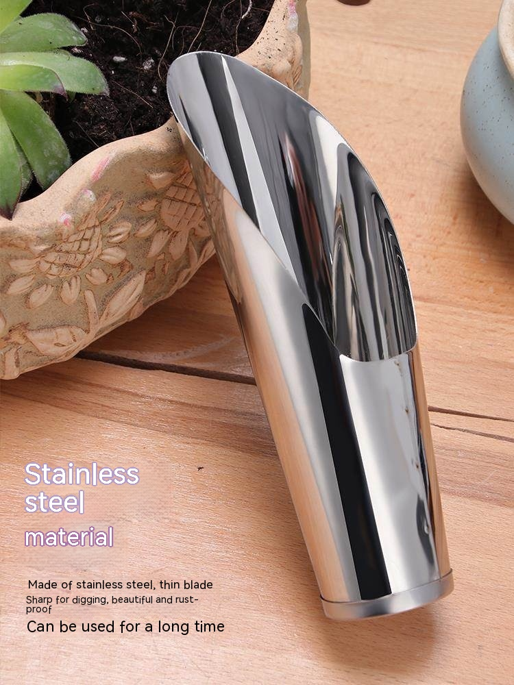 Durable Stainless Steel Planting Shovel – Strong Gardening Tool for Soil and Pots