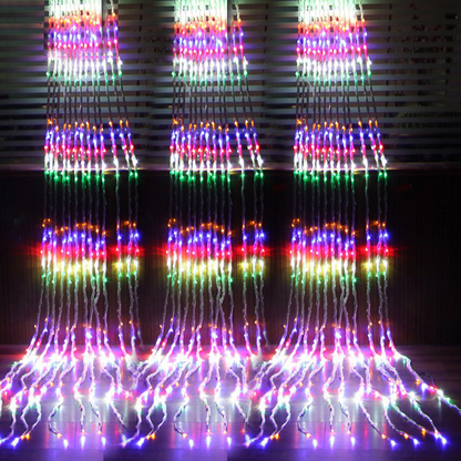 Led Light Curtain with Colour Change - Decorative Fairy Lights for Windows , Walls and Parties