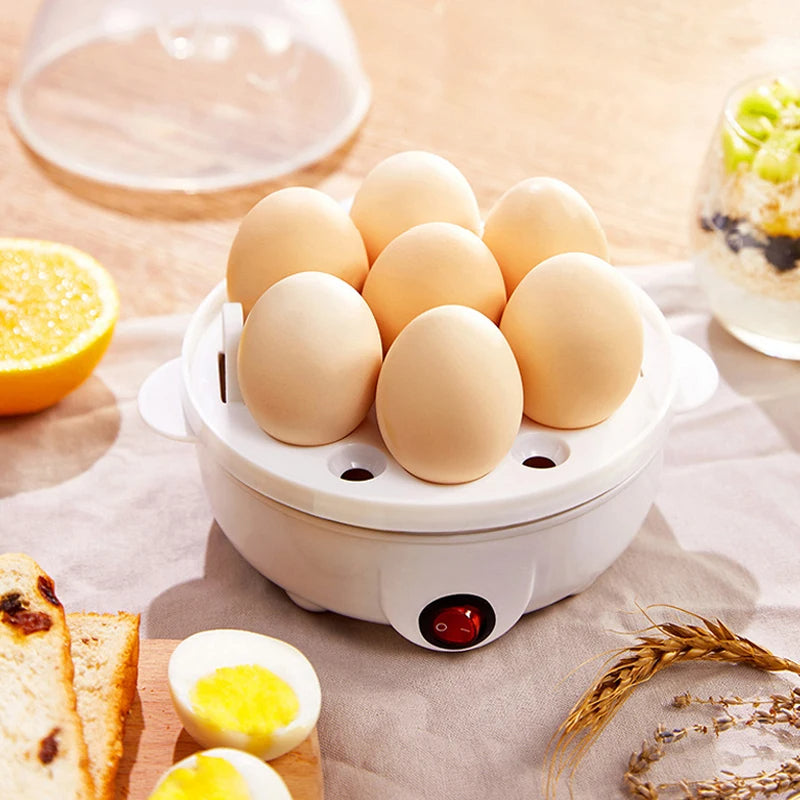 Compact Electric Egg Cooker & Steamer – Multifunctional Appliance for Perfect Eggs and Steamed Dishes