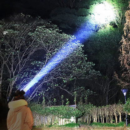 Ultra-Bright Wide-Beam LED Headlamp with USB Charging and Power Bank Feature