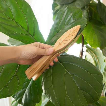 Wooden Leaf Care Tongs – Gentle Plant Cleaning Tool for Healthy Leaves