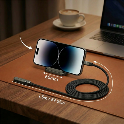 2-in-1 Foldable Fast Charging Cable & Phone Stand