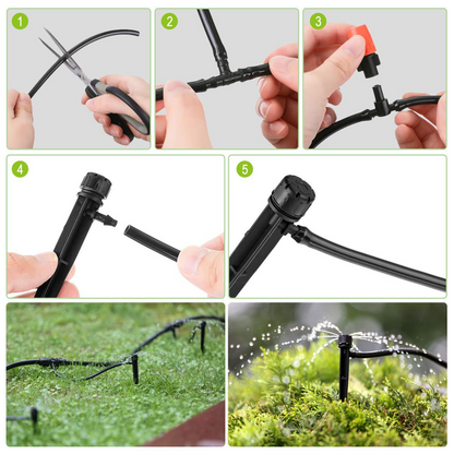 Automatic Drip Irrigation System - Efficient Watering Kit for Garden Plants