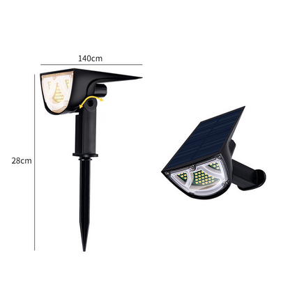 Solar LED Garden Spotlight – Outdoor Lighting with Solar Panel for Pathways and Yard