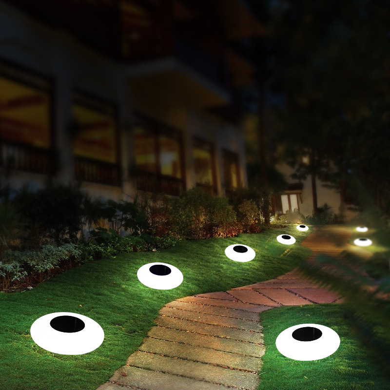 Solar LED Outdoor Garden Lights – Eye Design for Patio and Lawn, Weather-Resistant Lighting