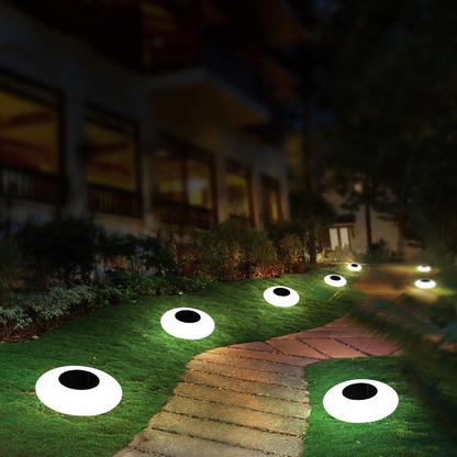 Solar LED Outdoor Garden Lights – Eye Design for Patio and Lawn, Weather-Resistant Lighting