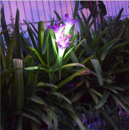 Solar LED Lily Flower Lights – Color-Changing Outdoor Garden Lights with Stake for Landscaping