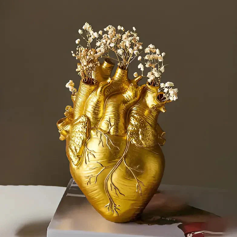 Classical Heart-Shaped Vase