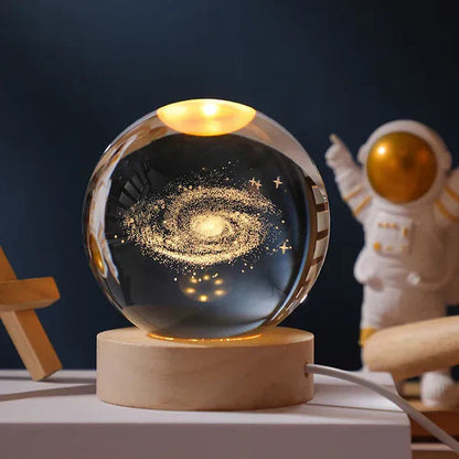 Glowing Moon Crystal Sphere
