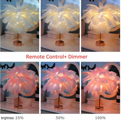 Blossom Glow Feather Lamp