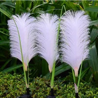Solar-Powered Rattan Garden Lamp - Outdoor Decorative Lighting In Grass Design