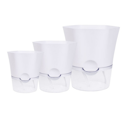 Self-Watering Flower Pot with Built-in Water Reservoir – Ideal for Houseplants