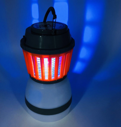 Solar Led Mosquito Lamp with Integrated Lantern - Effective Insect Protection and Lighting for the Garden and Camping