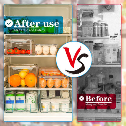 10-Piece Stackable Fridge Storage Container Set