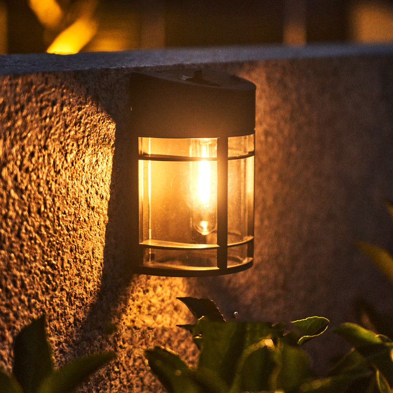 Weatherproof LED Outdoor Wall Light – Glass and Grille Design for Patio & Balcony