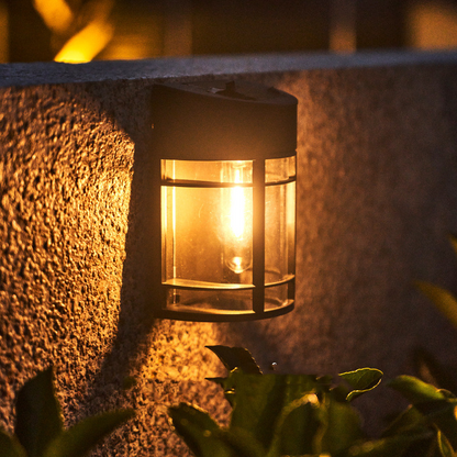 Weatherproof LED Outdoor Wall Light – Glass and Grille Design for Patio & Balcony