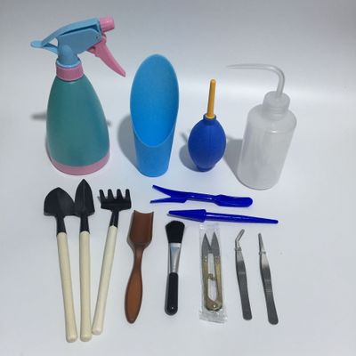 Mini Gardening Tool Kit for Succulents with Watering Bottle and Accessories