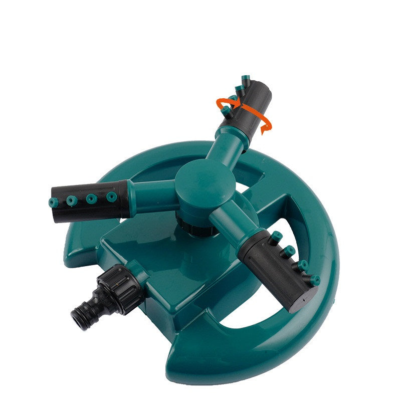 360° Rotating Garden Sprinkler – Adjustable Lawn Irrigation System for Efficient Watering