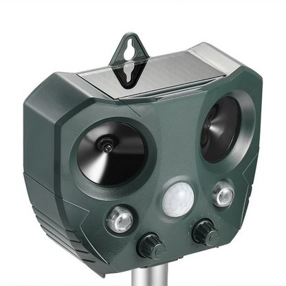 Solar-Powered Ultrasonic Pest Repeller - Effective Animal Control for Garden Protection