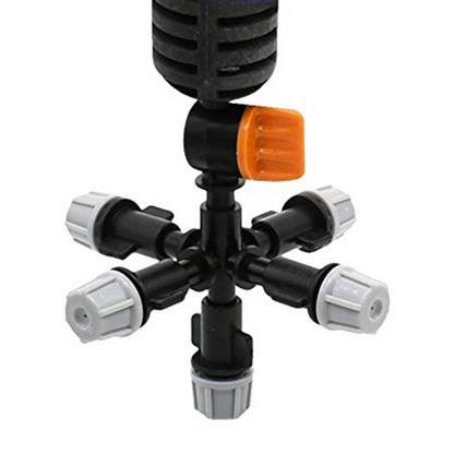 Adjustable Rotating Spray Nozzle with Multiple Heads - Versatile Watering Tool for Garden Plants