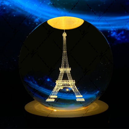 Glowing Moon Crystal Sphere