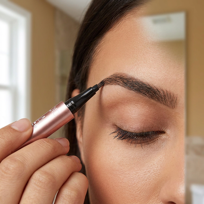 3D Natural-Looking Brow Pen – Waterproof 4-Tip Eyebrow Pencil