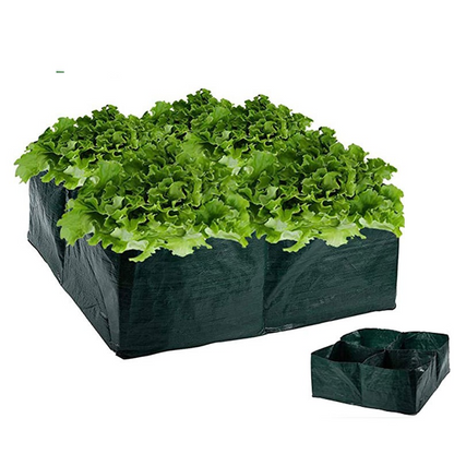 Multi-Compartment Planting Bag - Durable Garden Organizer for Herbs and Plants