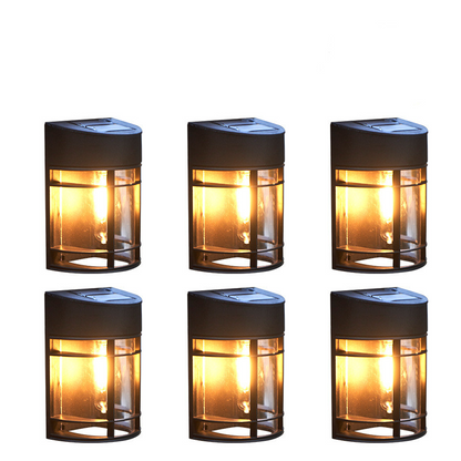 Weatherproof LED Outdoor Wall Light – Glass and Grille Design for Patio & Balcony