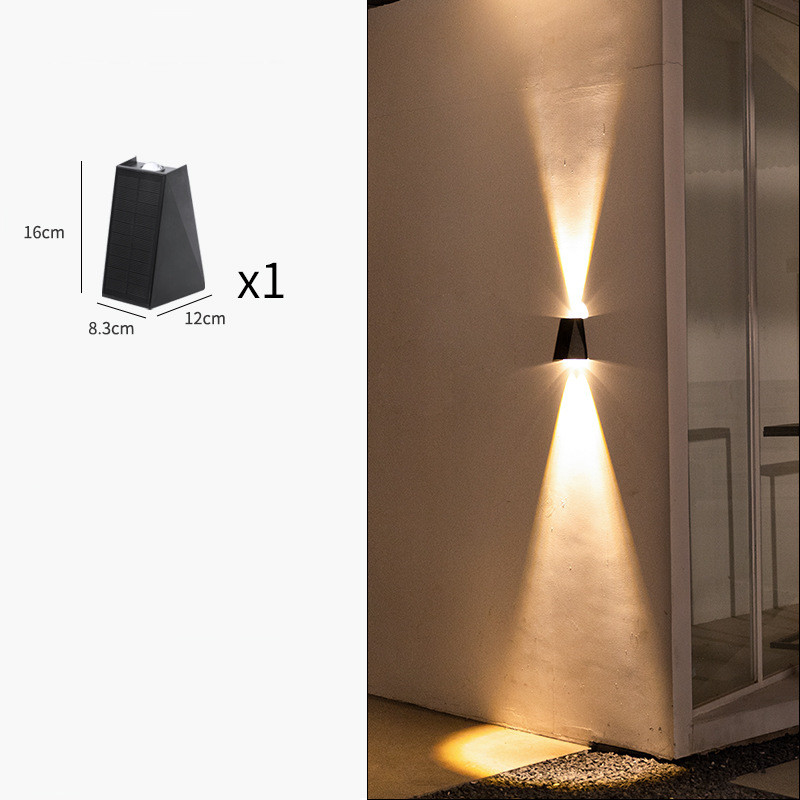 Modern Led Outdoor Wall Light with Up & Down Light - Waterproof Wall Light for House Facades and Entrance Areas