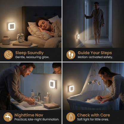 LED Night Light Set with Sensor – Compact & Energy-Efficient