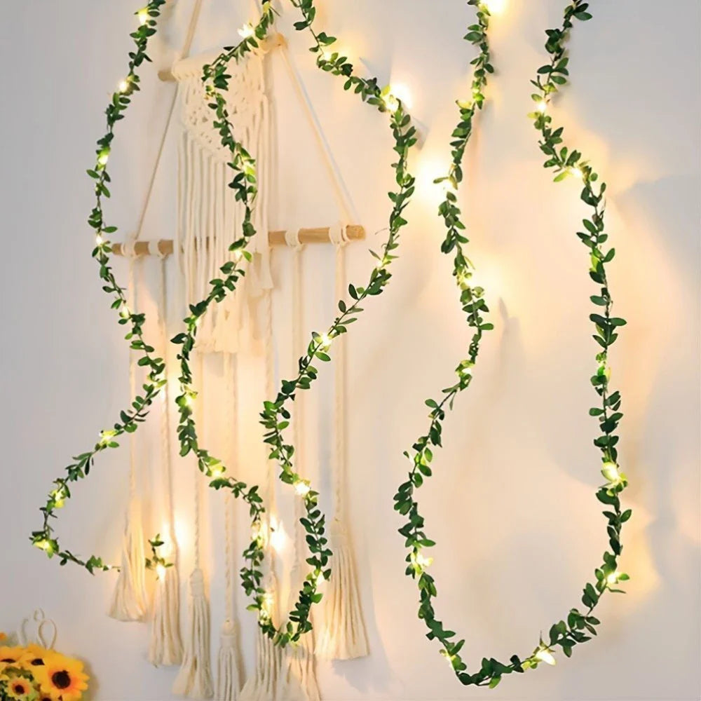 LED Vine Lights with Ivy Design – Decorative Fairy Lights for Indoor and Outdoor Decoration