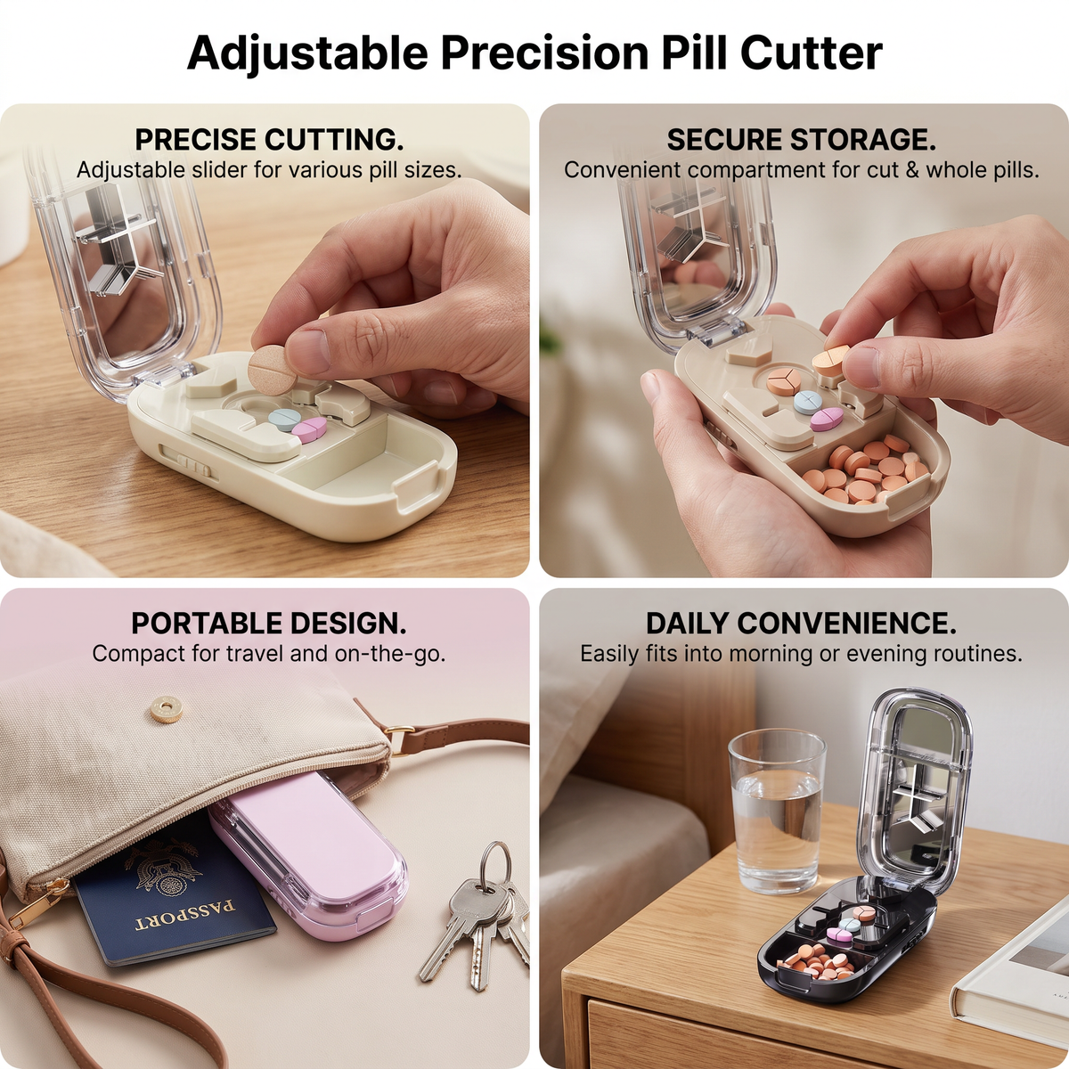 Adjustable Precision Pill Cutter