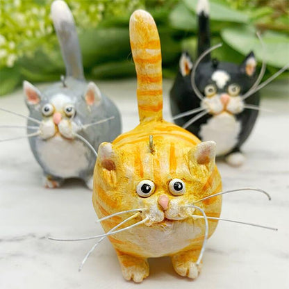 Handcrafted Whimsical Cat Ornament