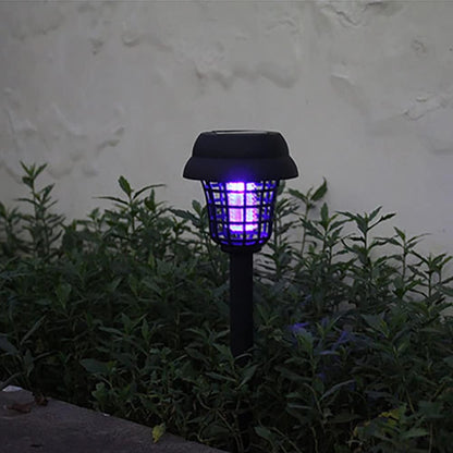 Solar Mosquito Killer Lamp with LED Light – Waterproof Insect Trap and UV Mosquito Repellent for Garden