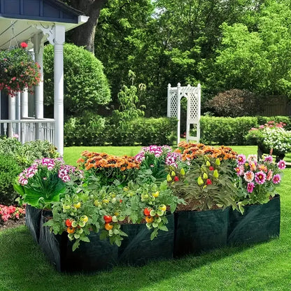 Multi-Compartment Planting Bag - Durable Garden Organizer for Herbs and Plants