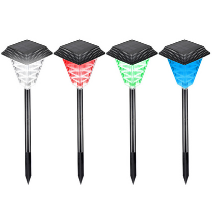 Solar Led Path Lights with Crystal Light Effect - Waterproof Outdoor Lighting for Garden and Driveway