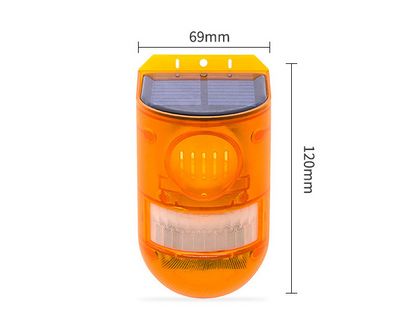 Solar-Powered Animal Repellent with Alarm - Effective Outdoor Animal Control