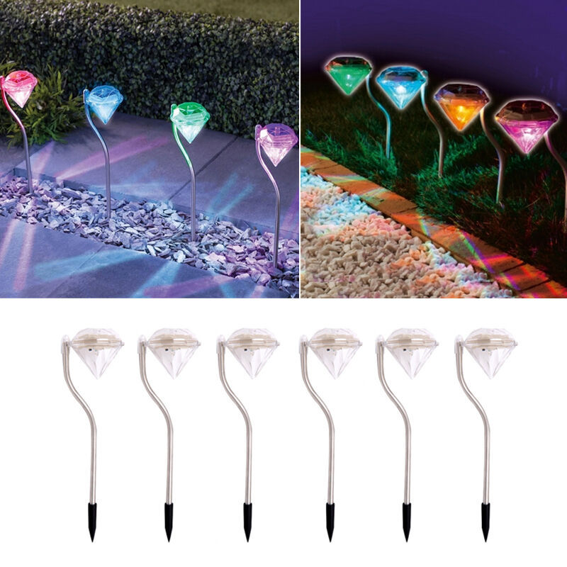 Diamond-Shaped Solar LED Garden Light – Outdoor Decorative Lamp for Illumination and Landscaping